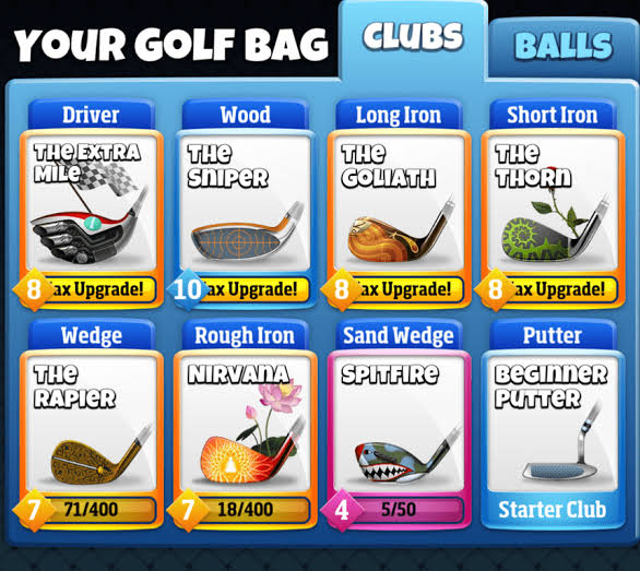 Best clubs in golf clash