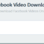 Facebook video downloader