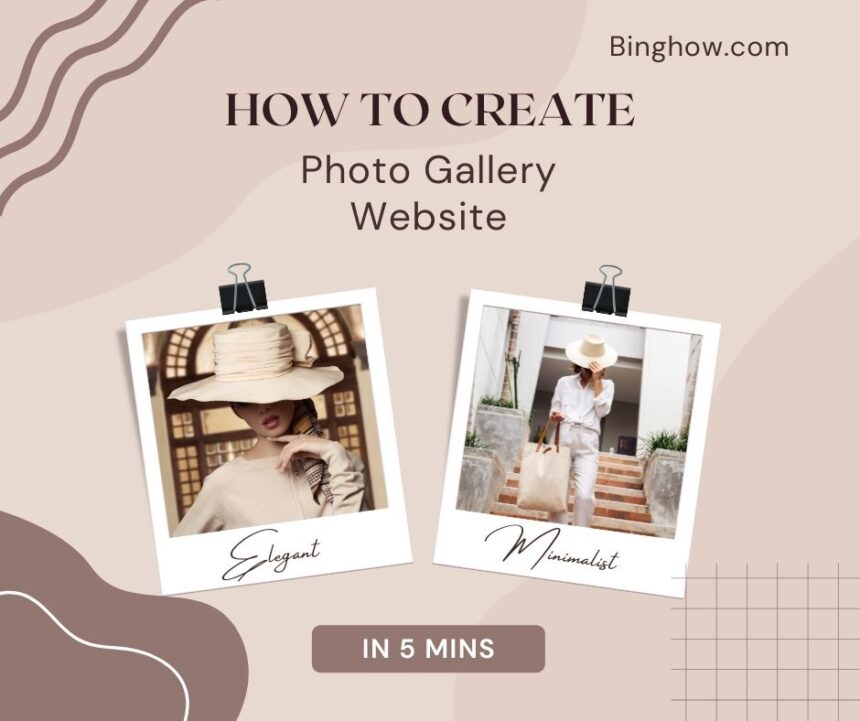How to create photo gallery website