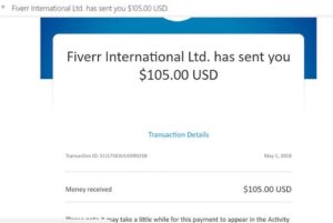 fiverr payment proof