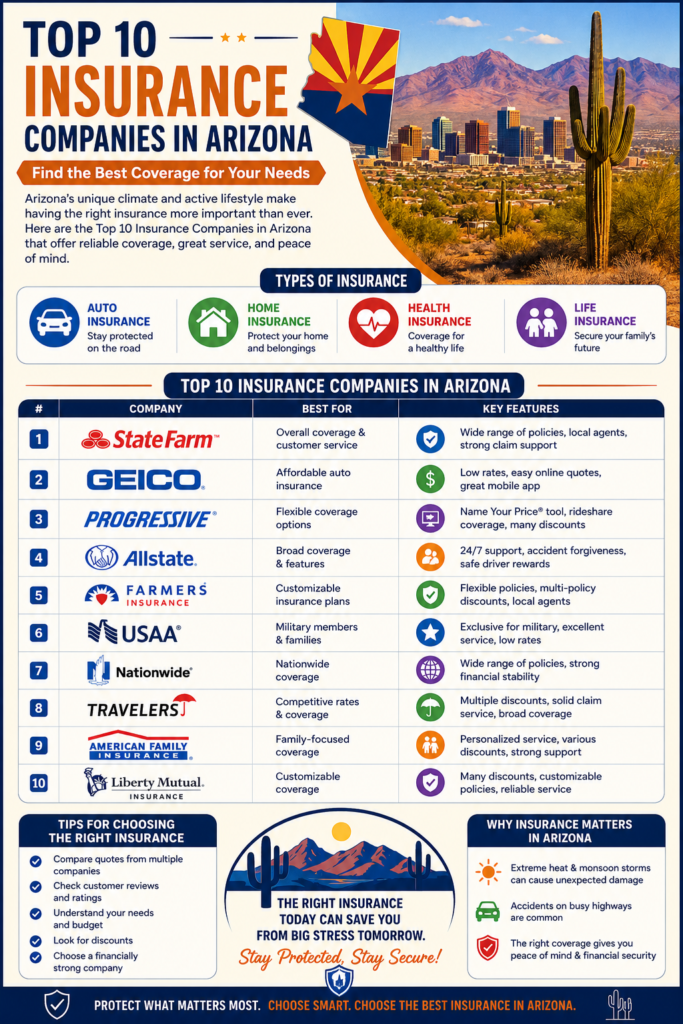 Top 10 Insurance Companies in Arizona: Best Options 1